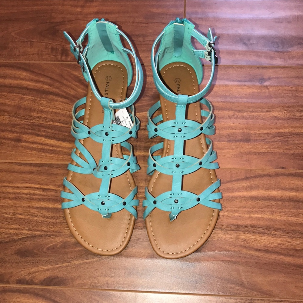 Falls creek blue/turquoise sandals size 11